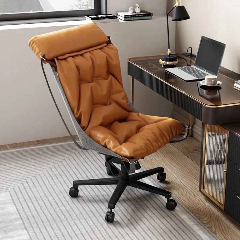 Italian minimalist leisure chair, computer chair, family sedentary study, endorsement desk chair, office swivel chair