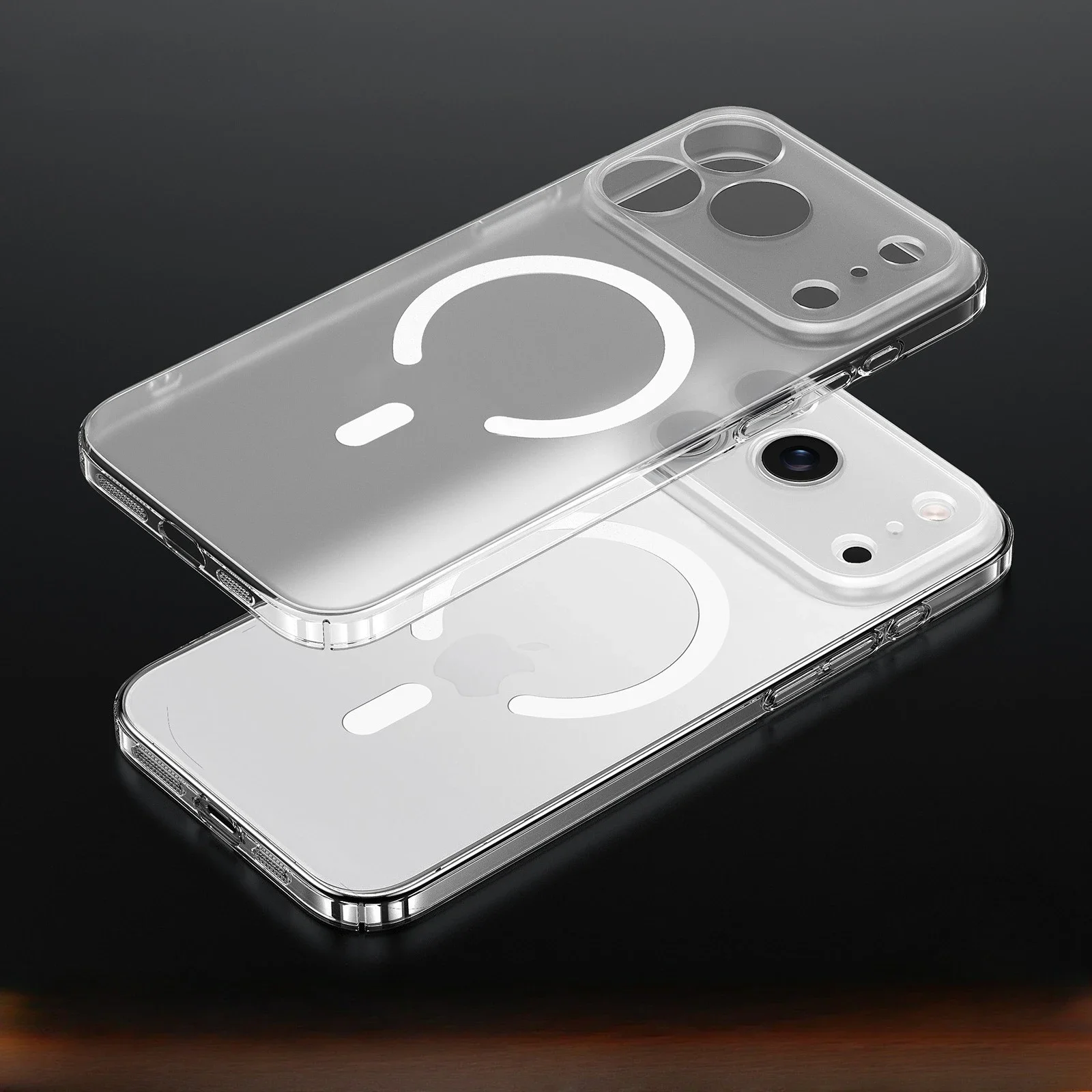 

For Magsafe Wireless Charge Magnetic Phone Case for IPhone 17 Air 14 15 16 17 Pro Max Shockproof Transparent Cover for IPhone16E