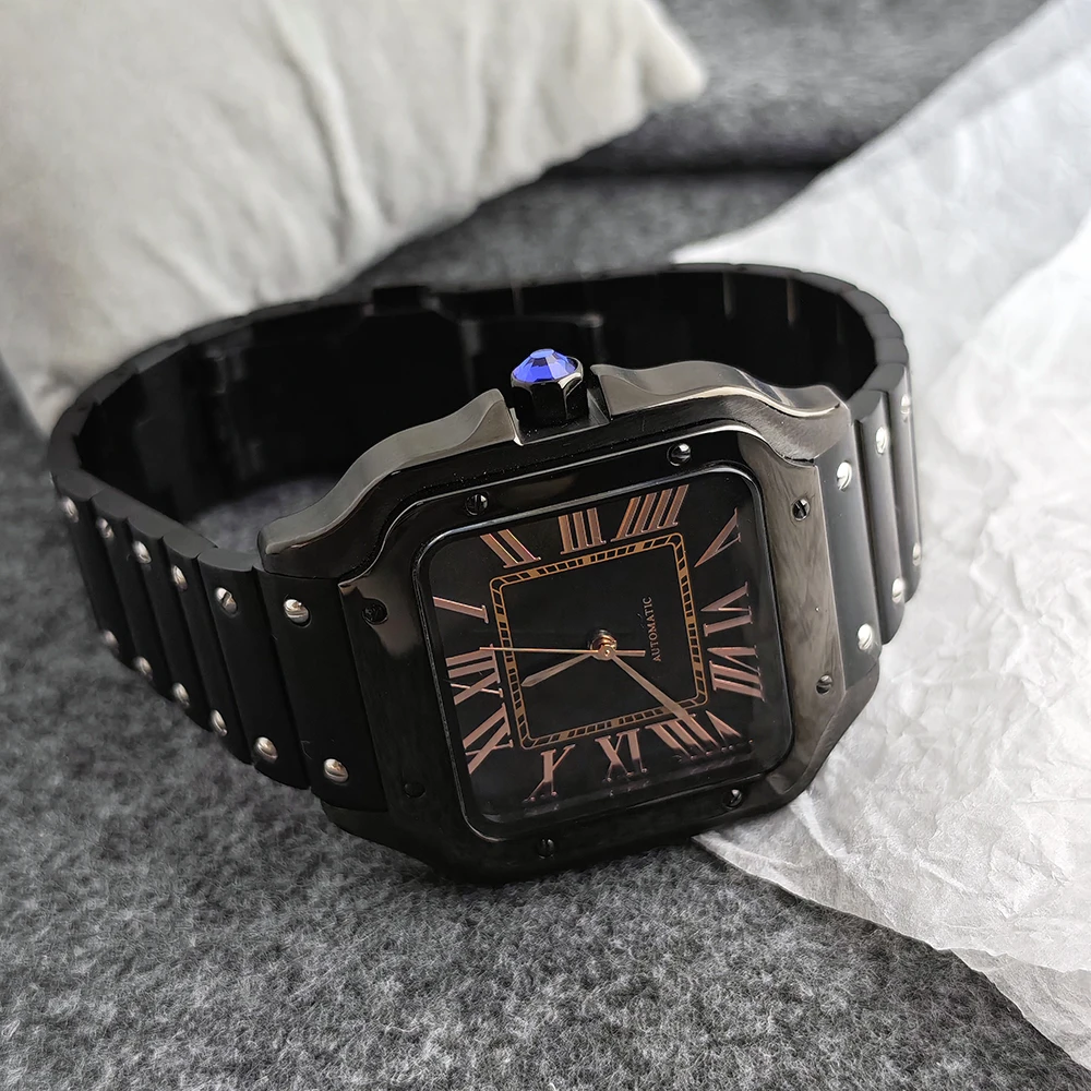 38mm NH35 Watch High Quality Stainless Steel Watch Customized Logo Watch Men's Automatic Watch NH35 Movement Watch view 3