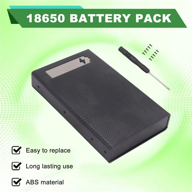 B16C-DIY 5X18650 Power Bank Case Detachable Portable Battery Charge Storage Box Shell CX5 With LED Lighting Without Battery