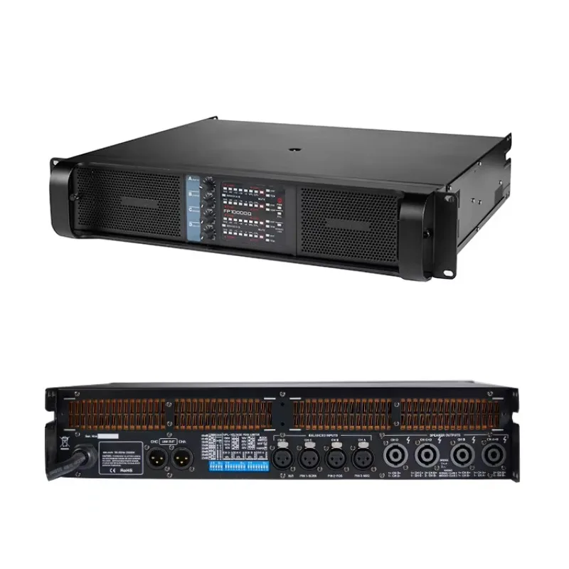 

FP10000q Amplifier 4channel Professional Power Amplifier 4*1350w 8ohms High Power Subwoofer AMP Line Array Speaker