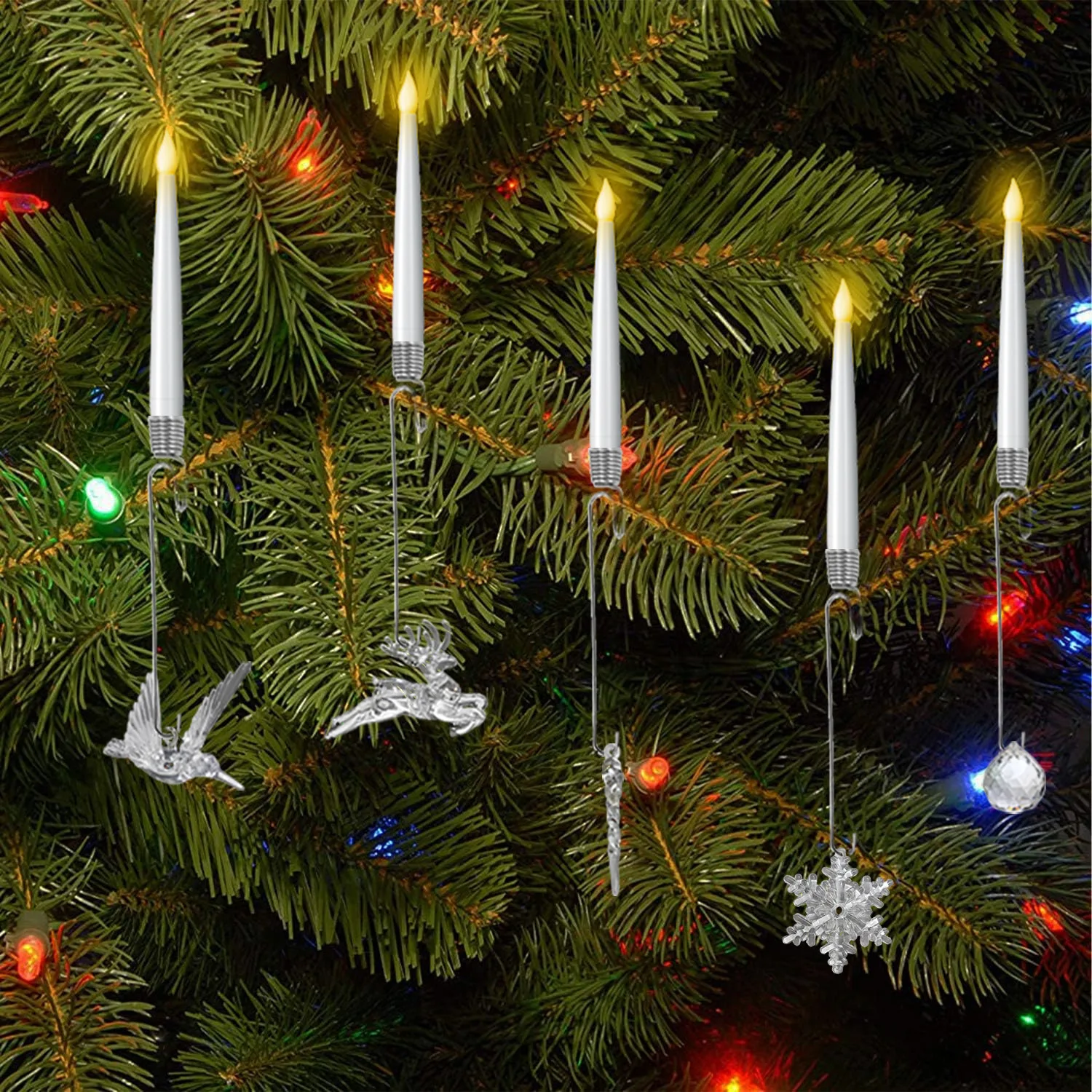 LED Candle Lights Battery Operated Remote Control Christmas Tealights for Indoor Decor Home Festival Atmosphere Wedding Party