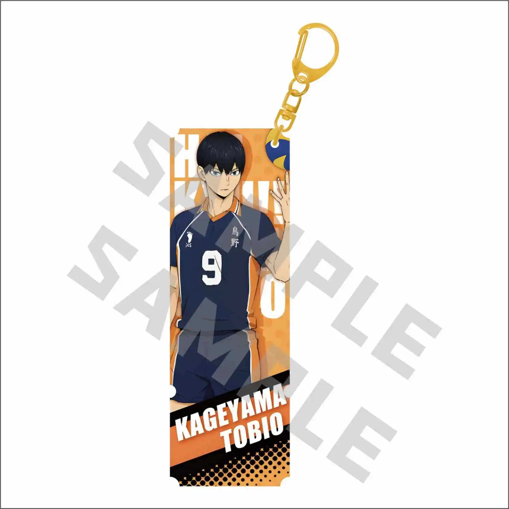 Haikyuu Keychain Acrylic Anime Figure Hinata Shoyo Tobio Kenma Tetsurou Bokuto Shining Bag Pendant Key Ring Accessories Gifts