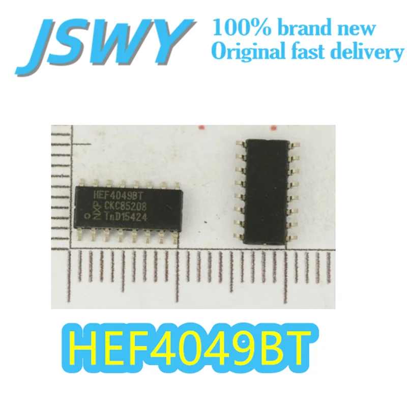 

(5/50 pieces) HEF4049BT Original Six-inverter IC HEF4049 SMD SOIC-16 3V-15V wide voltage Electronics Express delivery