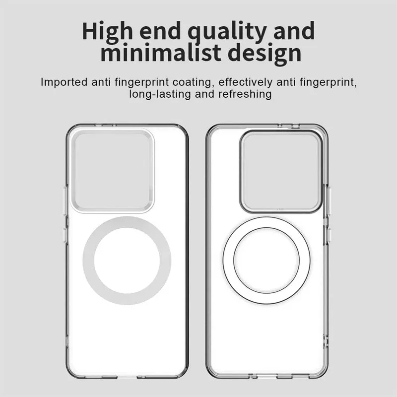 For Xiaomi 14T Pro Case Xiaomi 14T 14T Pro 5G Cover Matte PC + TPU Magsafe Wireless Charging Magnetic Phone Cover Xiaomi 14T Pro