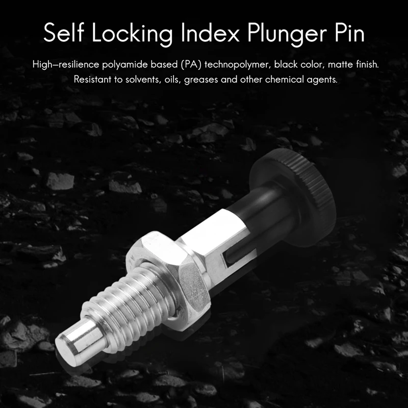 5X M10 Stainless Steel Self Locking Index Plunger Pin With Self Locking Function For Dividing Head For Position Locating