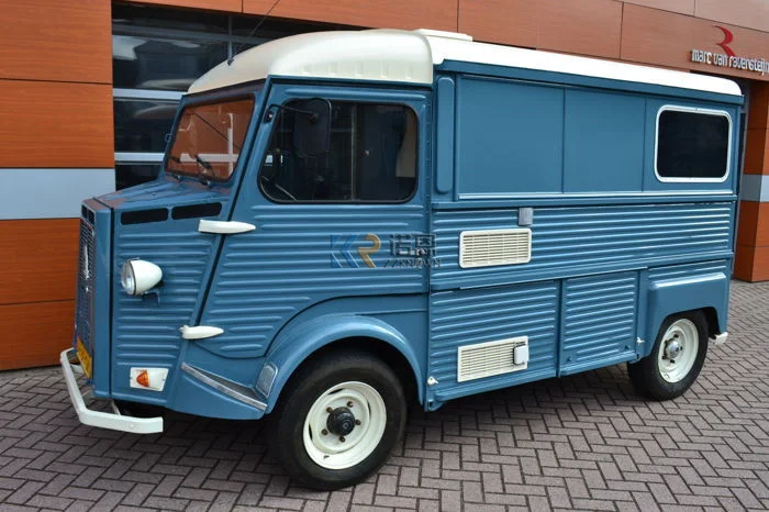 Ciężarówki do lodów Przyczepa gastronomiczna Retro Food Truck Elektryczna ciężarówka z jedzeniem USA Mobilna ciężarówka z jedzeniem na sprzedaż