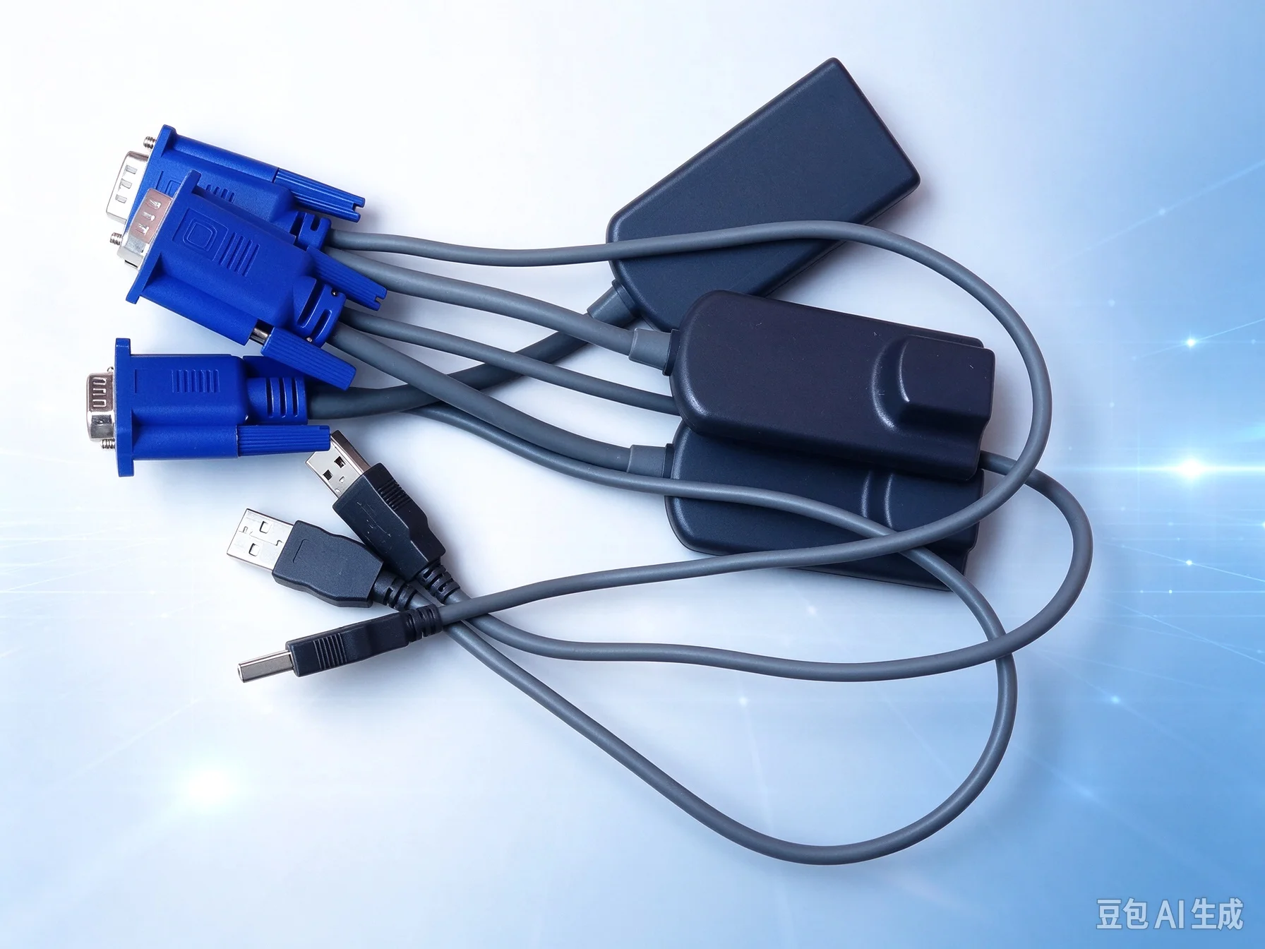 Adapter For Avocent AMIQ-USB KVM Interface Module VGA RJ45 Cable Used