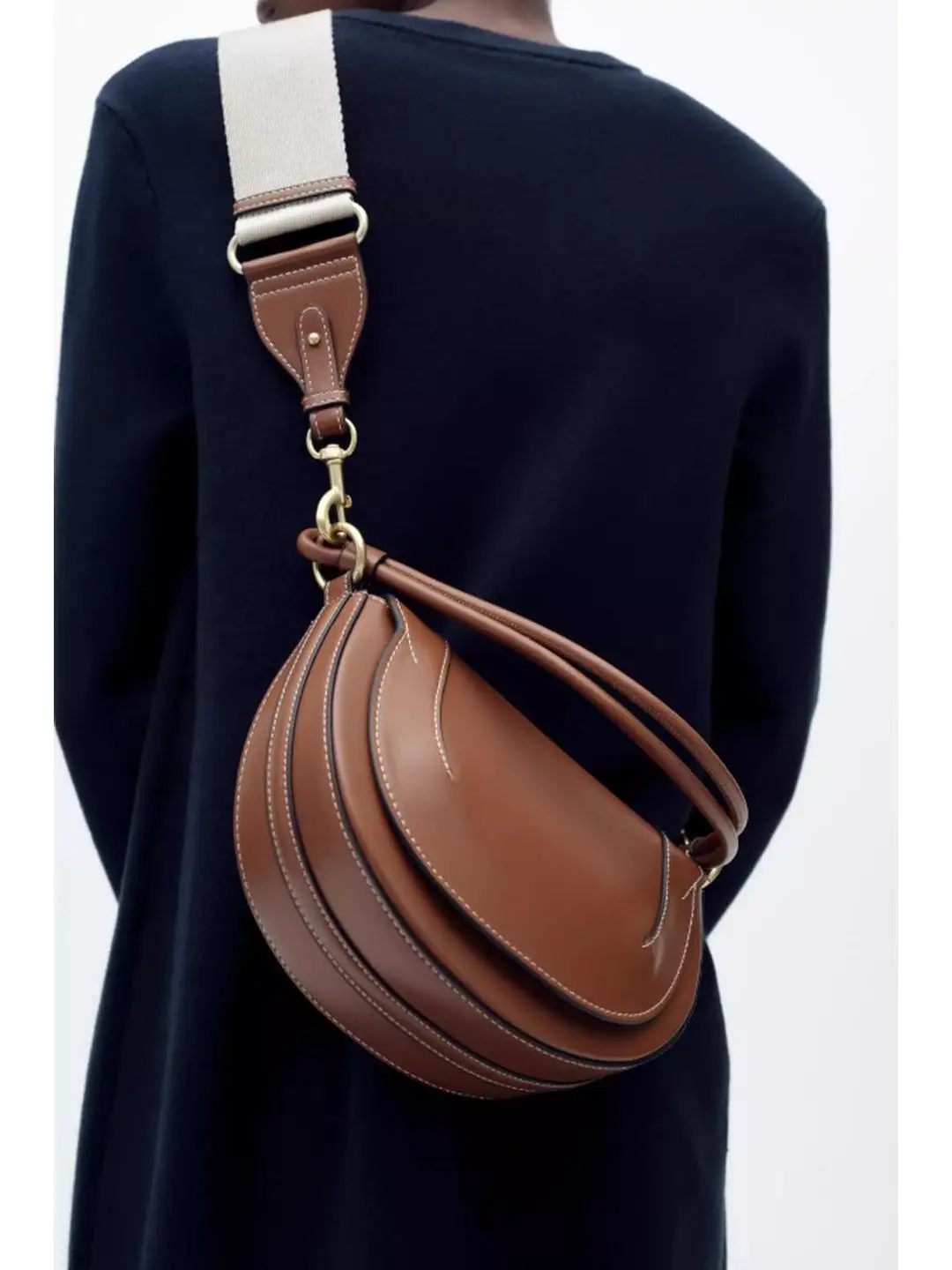 

Color Blo Hard oulder Crossbody Bag for Women Casual Simplici Sle Detachable Strap Magnetic Bule Closure Daily Use