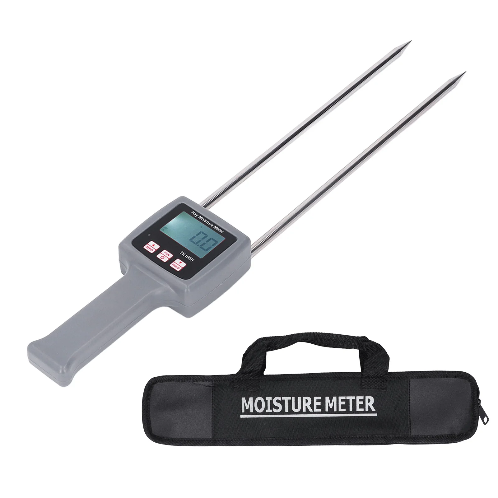 

Hay Moisture Meter ABS Housing Digital Display Handheld Multifunctional Portable Accurate Measurement Hay Moisture Tester