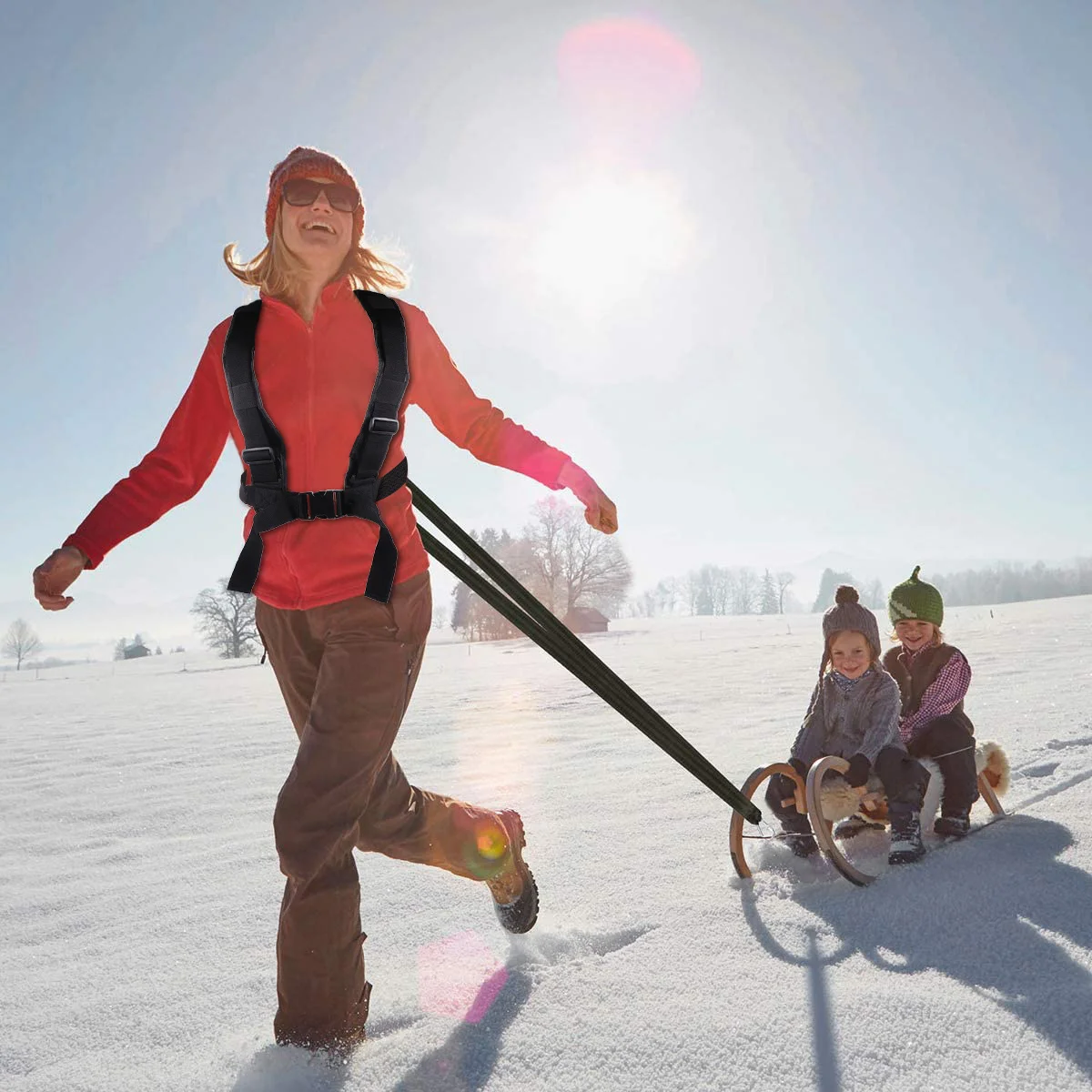 

Resistance Sled Pull Belt High Quality Fabric Multifunctional Outdoor Fitness Load-Bearing Harness Resistance Bands Sled Pull