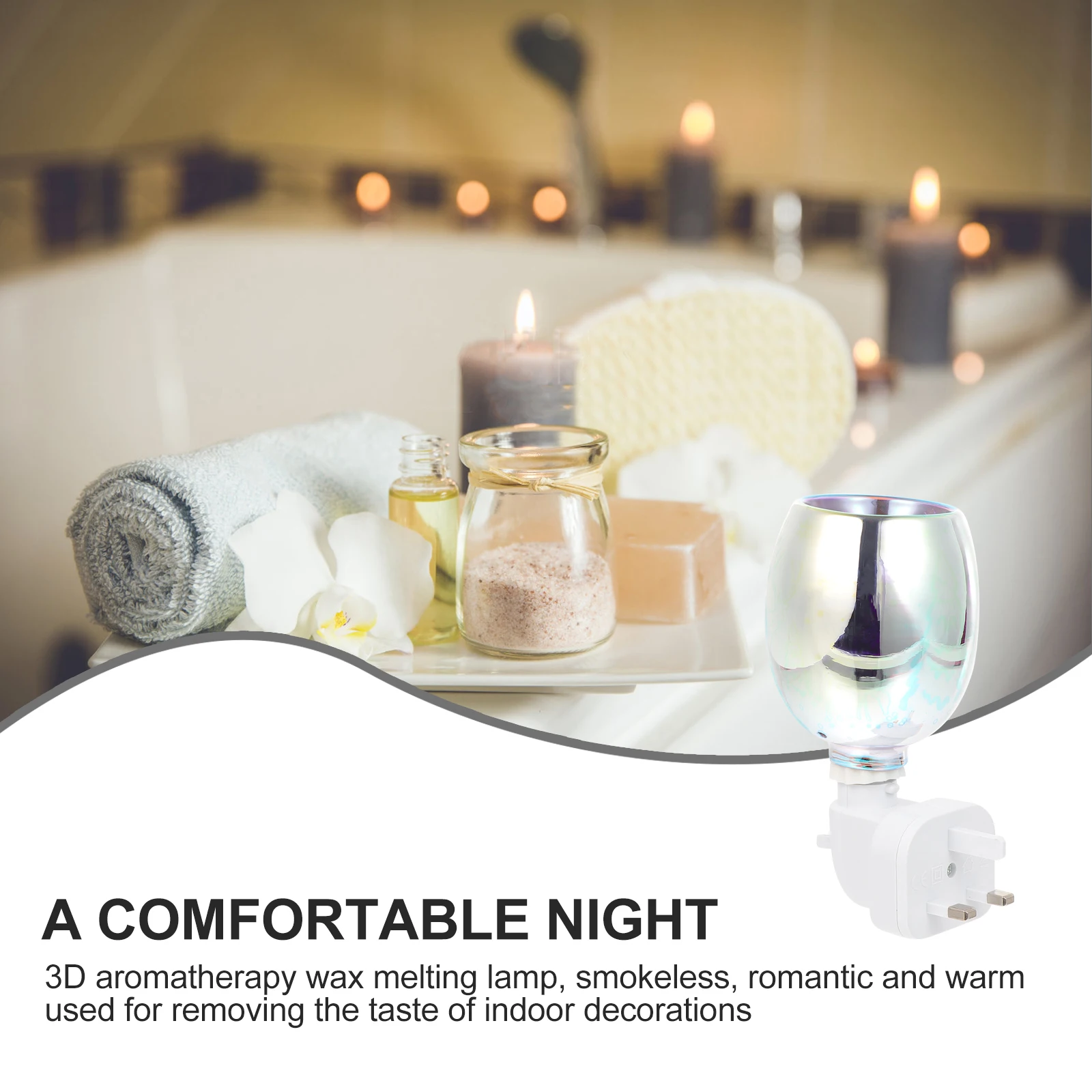 

1Pc 3D Reindeer Night Light Plug-in Aromatherapy Wax Melting Warmer Room Diffuser Light Romantic Home Decoration