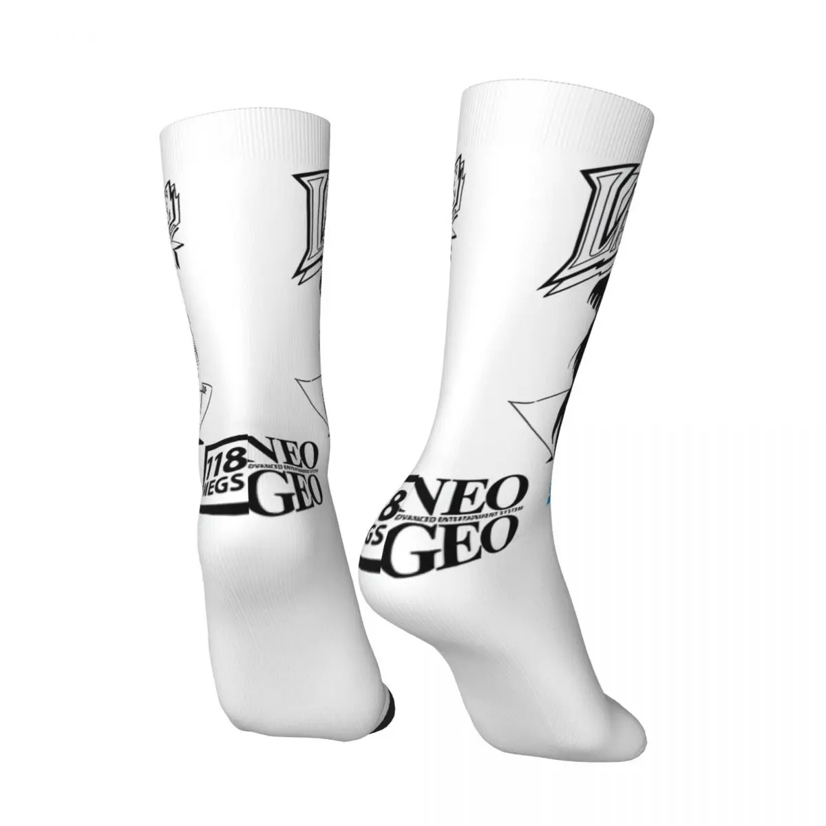 Last Blade Neo Geo SNK By Lilly And Mae Men's Socks Retro Harajuku Neo Geo Street Style Novelty Pattern Crew Sock