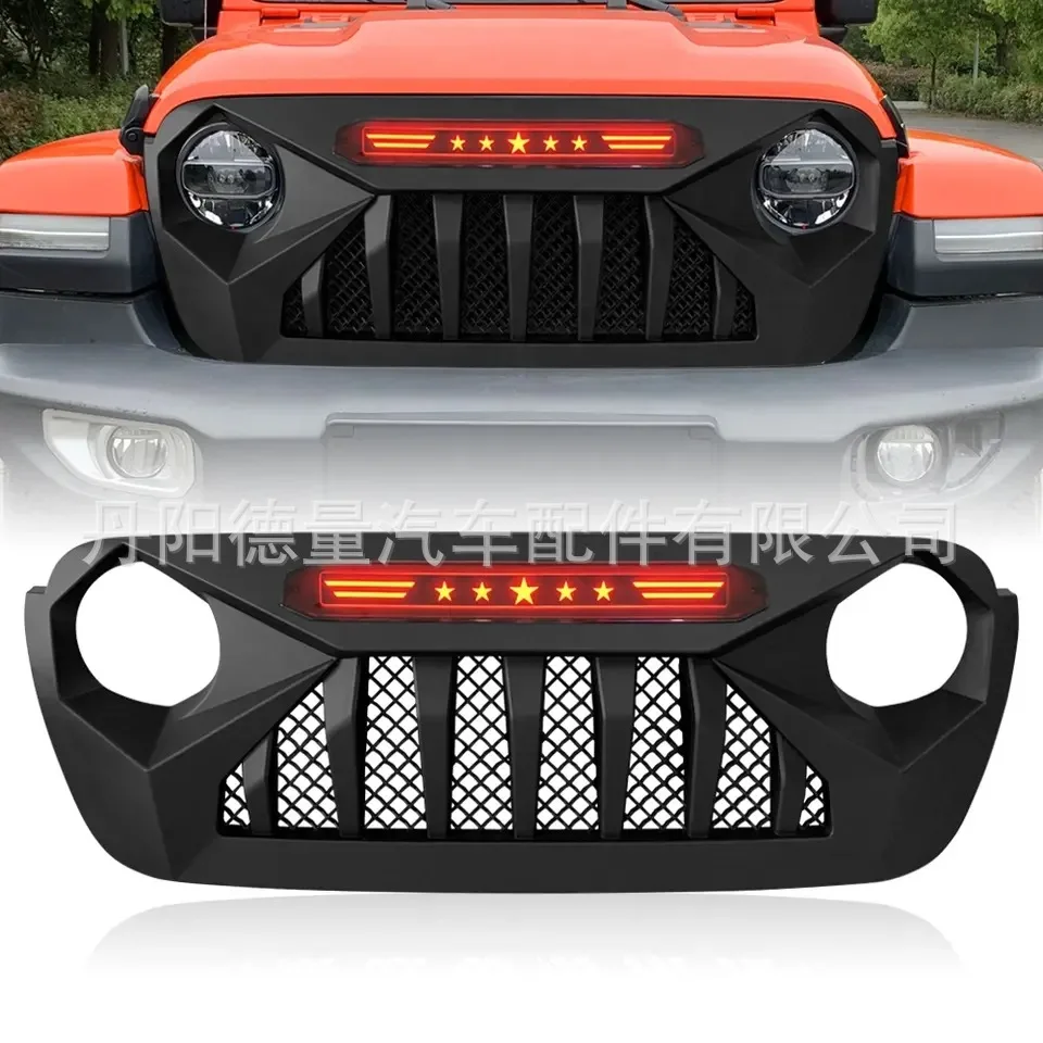 

Cross-border China Net is suitable for 18-24JEEP Wrangler with lamp China Net Gladiator China Net JL Wrangler front face