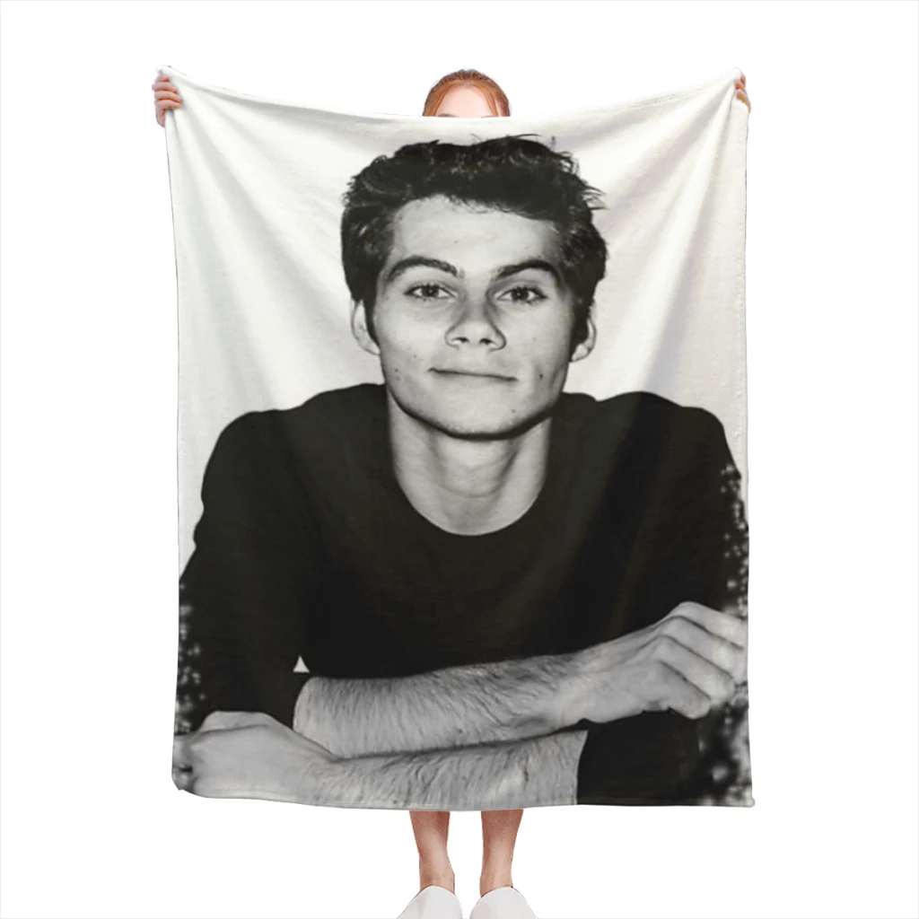 Dylan O'Brien Blanket Sofa Bedroom Bed Home Office Nap Blanket Car Travel Picnic Blankets Gift