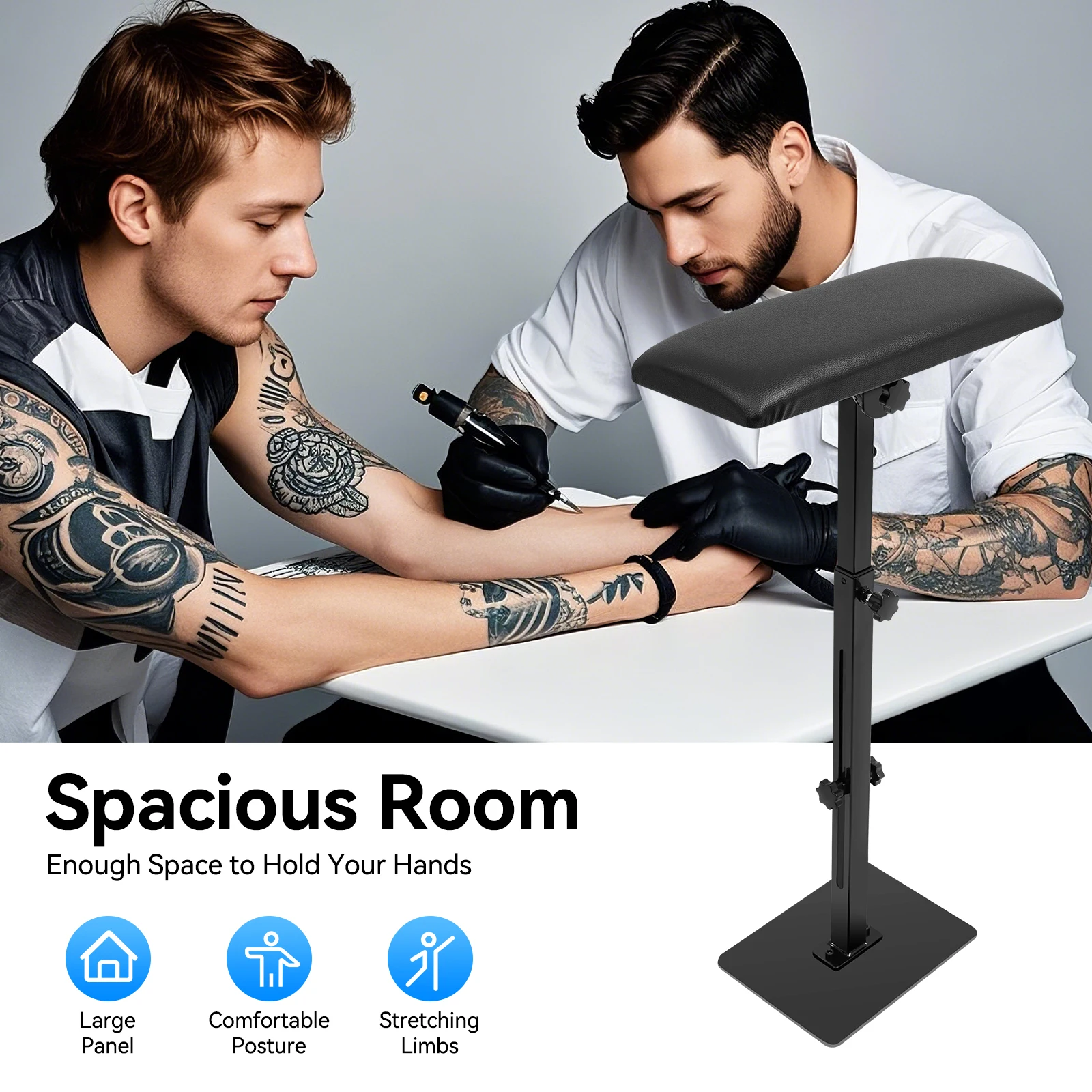 Support d'accoudoir Portable 56-88cm, hauteur réglable, repose-jambes, coussinet de bras, outil de tatouage, accoudoir de tatouage, fournitures de tatouage