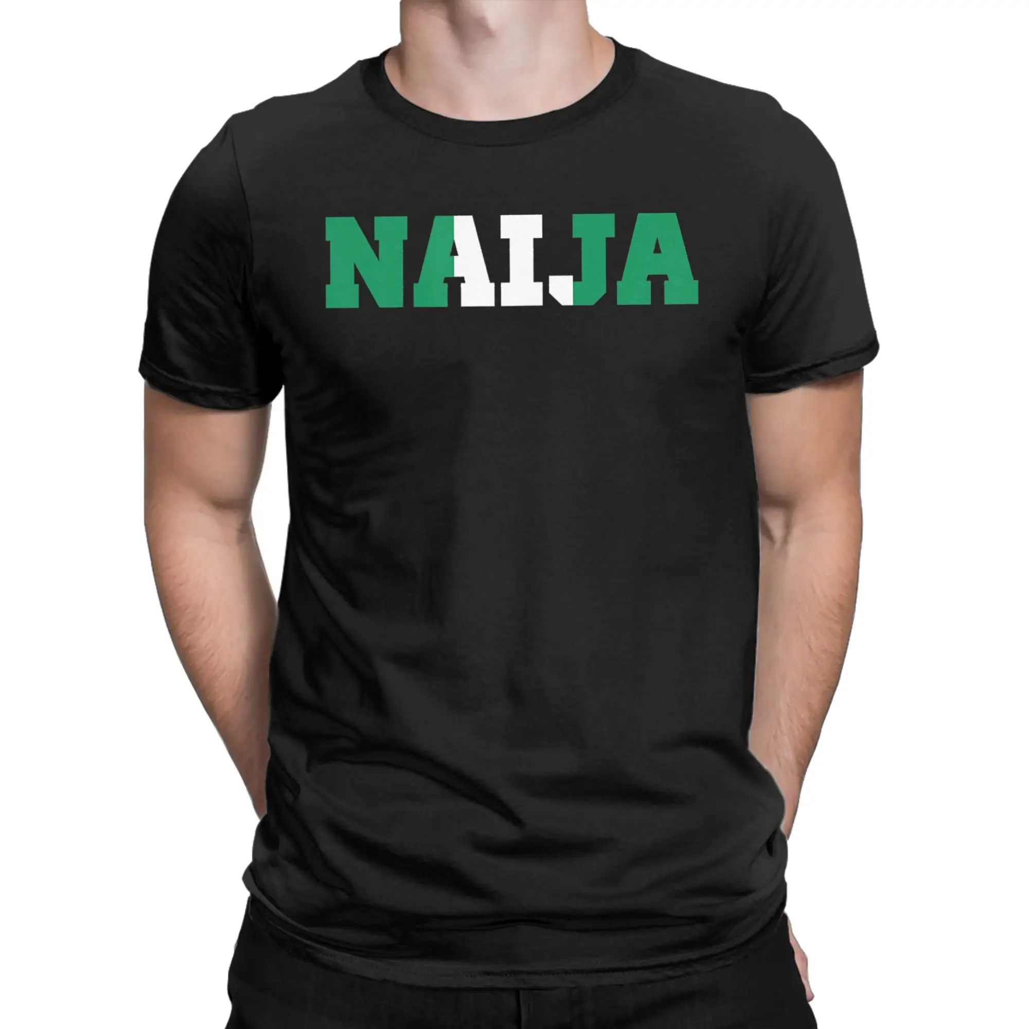 Vintage T Shirt Summer Nigeria Varsity Nigerian Flag Naija T Shirts  Cotton Tee Shirt for Men's Plus Size Short Sleeve Tops