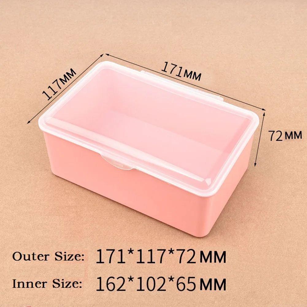 Pink Plastic Storage Box Screw Holder Case Organizer Jewelry Beads Container Ornament Electronic Component Packaging Case