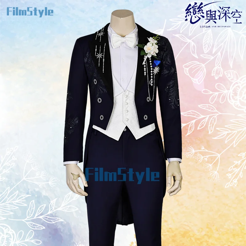 

Love and Deepspace Zayne Cosplay Costume Everlasting Vow Shirt Party Fashion Handsome Uniform Halloween Role Play Clothing