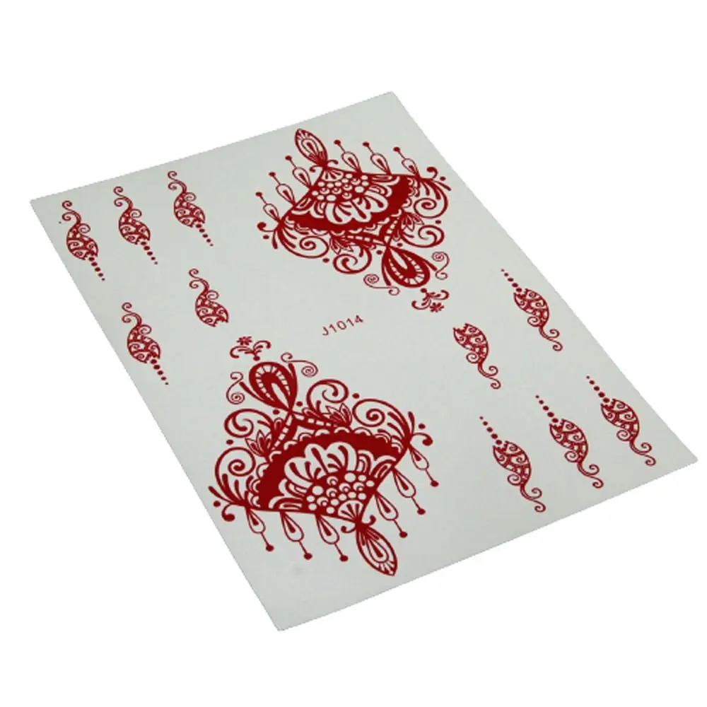 

DIY Wedding Tool Hand Brown Mehndi Stickers Body Art Sticker Water Transfer Decals Temporary Henna Tattoo Stickers