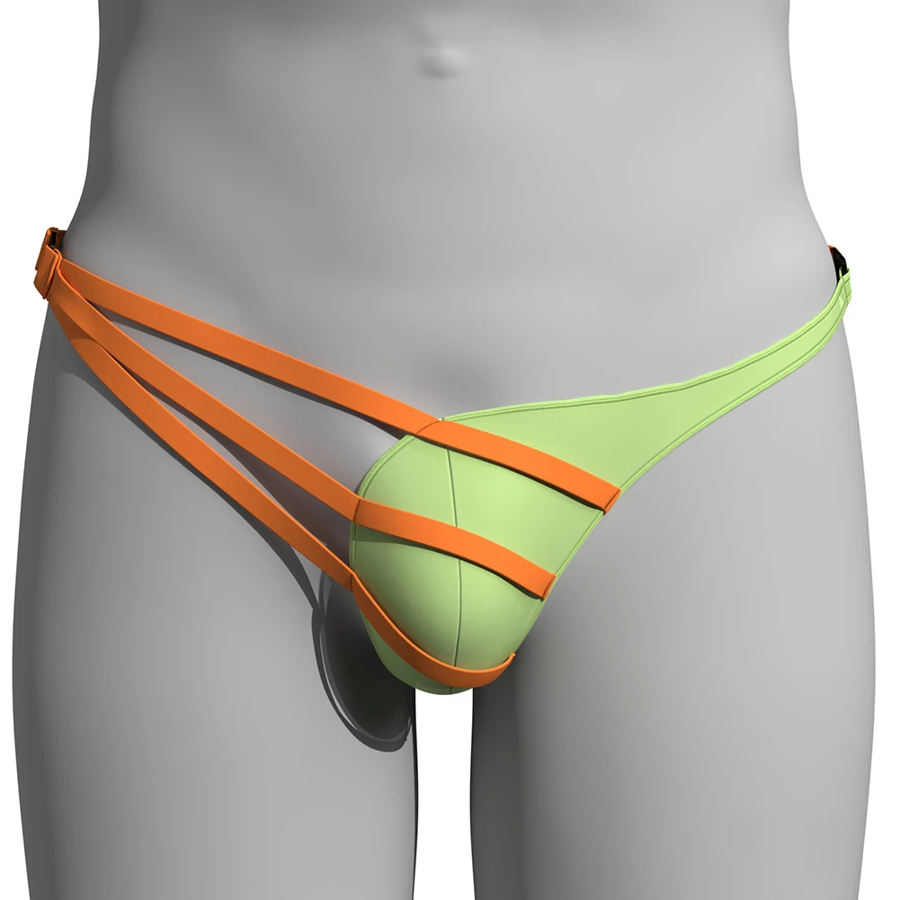 

Breathable Sexy Thongs High Stretch Underwear Pouch Underpants Low Waist Thongs Classic Style Color Matching Comfortable Thongs