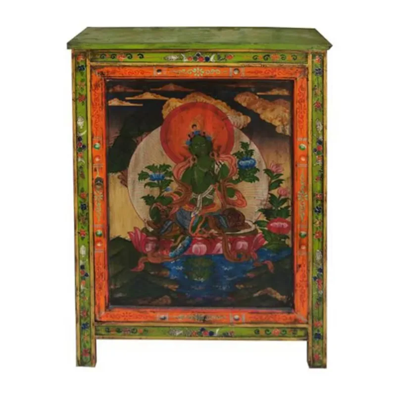 

Chinese classical furniture Tibetan hand-painted cabinets, household, civilian furniture living room cabinets