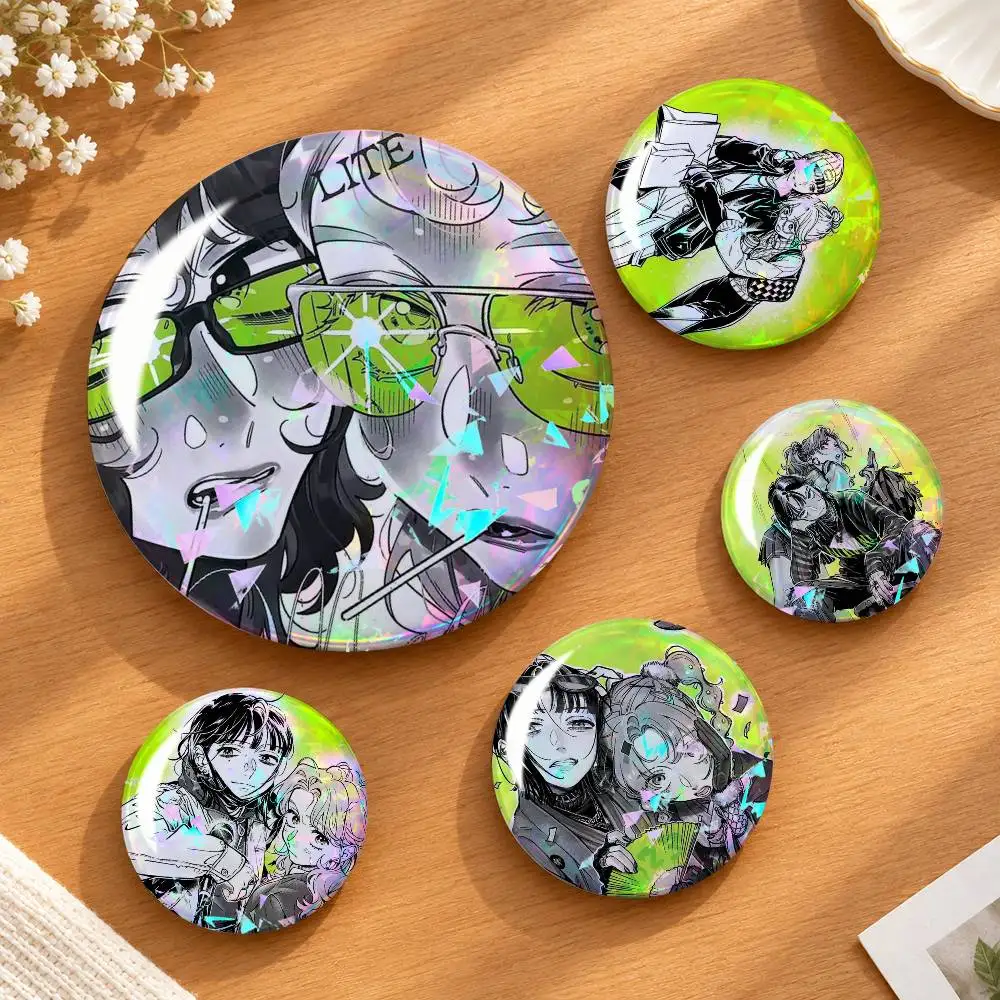 K-KiniOto Mitsuru Koya Isaki Fujiwara Aya  Koga Mitsuki Badge Creative Tinplate Round Button PinsBrooch Badge Clothes Backpack