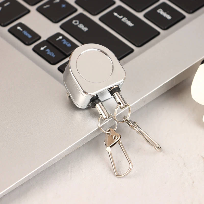 

1pc Metal Retractable Buckle 25mm Double Pull Line Anti-lost Fishing Gear Outdoor Alloy Retractable Easy Pull Buckle