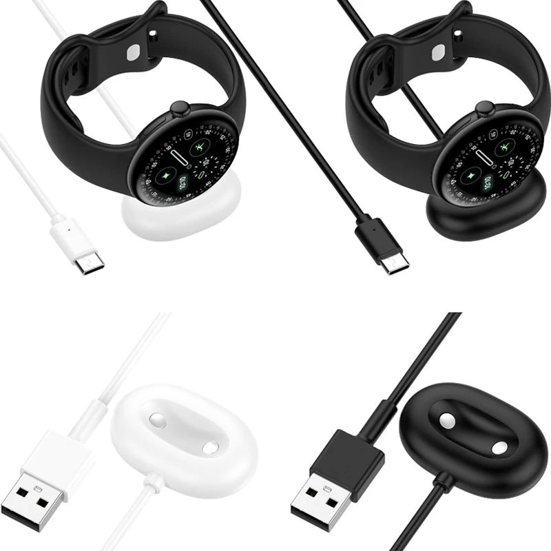 

Smartwatch Dock Charger Adapter USB Charging Cable Power Charge Wire for Google Pixel Watch 4 45mm 41mm Smart Watch4 Accessories