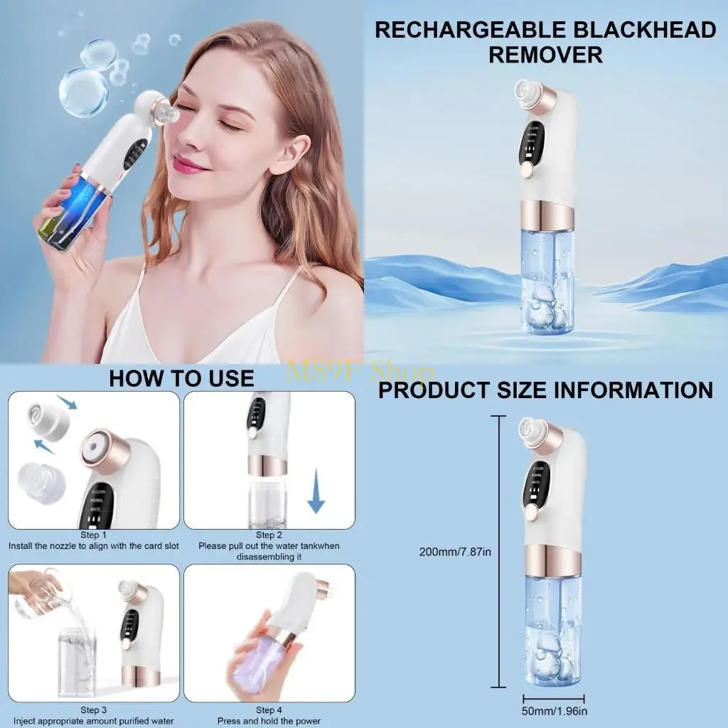 M89f mụn đầu đen tẩy rửa mũi mụn đầu trắng mặt chân lông lỗ sạch hơn lỗ chân không