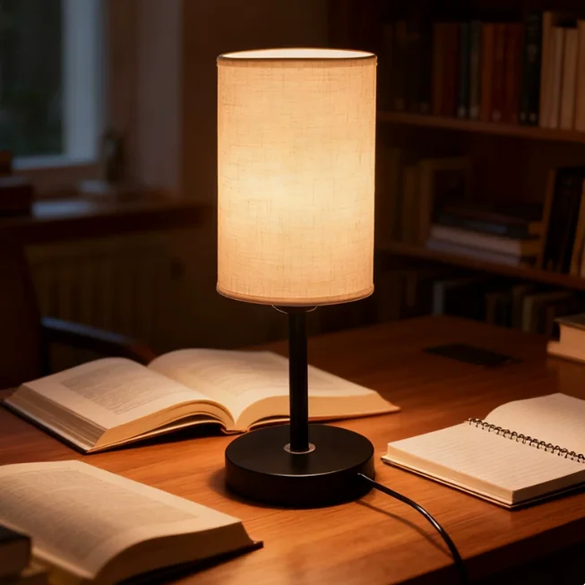 Linen Modern Desk Lights Bedroom and Living Room Decorative Lights
