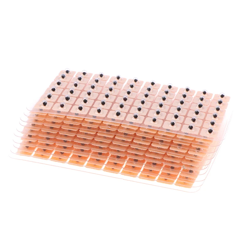 600pcs Universal Disposable Ear Press Seeds Acupuncture Vaccaria Plaster Bean Massage Tools