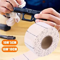 10m/Roll Tactical Gun Cleaning Cloth Weapon Cleaning Cotton Patch Hunting 5/10cm Gun Cleaning Patches for Handgun Rifle Shotgun