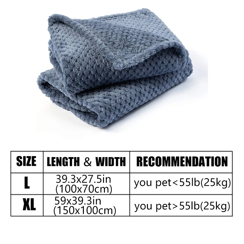 1pc Winter Thickened Pet Blanket Soft Flannel Material Suitable for Dogs and Cats Sleeping used for bed sheets sofa blankets