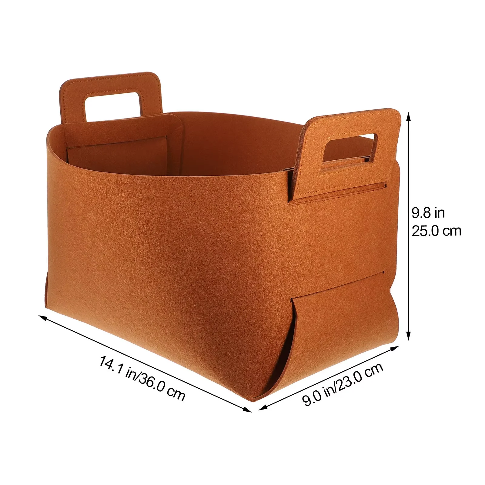 Felt Storage Basket Foldable Portable Laundry Basket Toy Organizer Clothes Hamper Home Bathroom Bedroom Sundries Storage Box