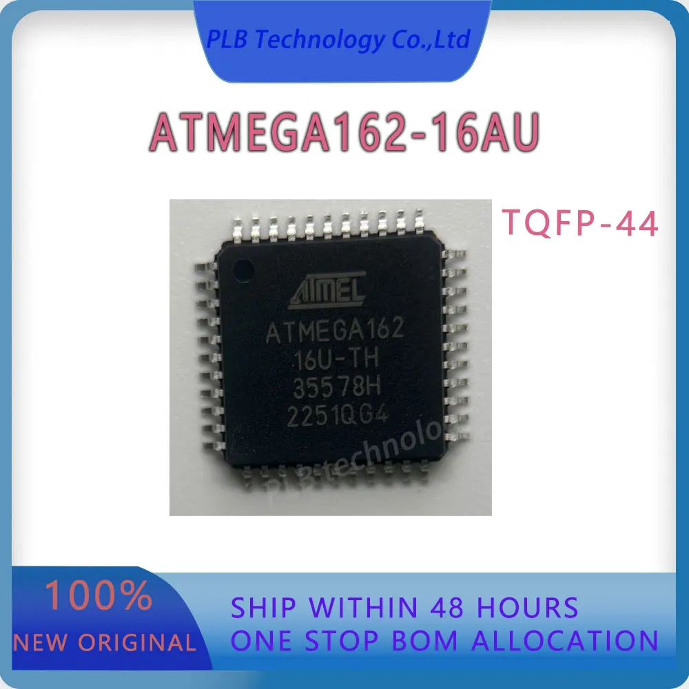 Original ATMEGA162 Integrated Circuit ATMEGA162-16AU MCU 16kB Flash 0.5kB EEPROM 35 I/O Pins Electronic Stock IC Chip New