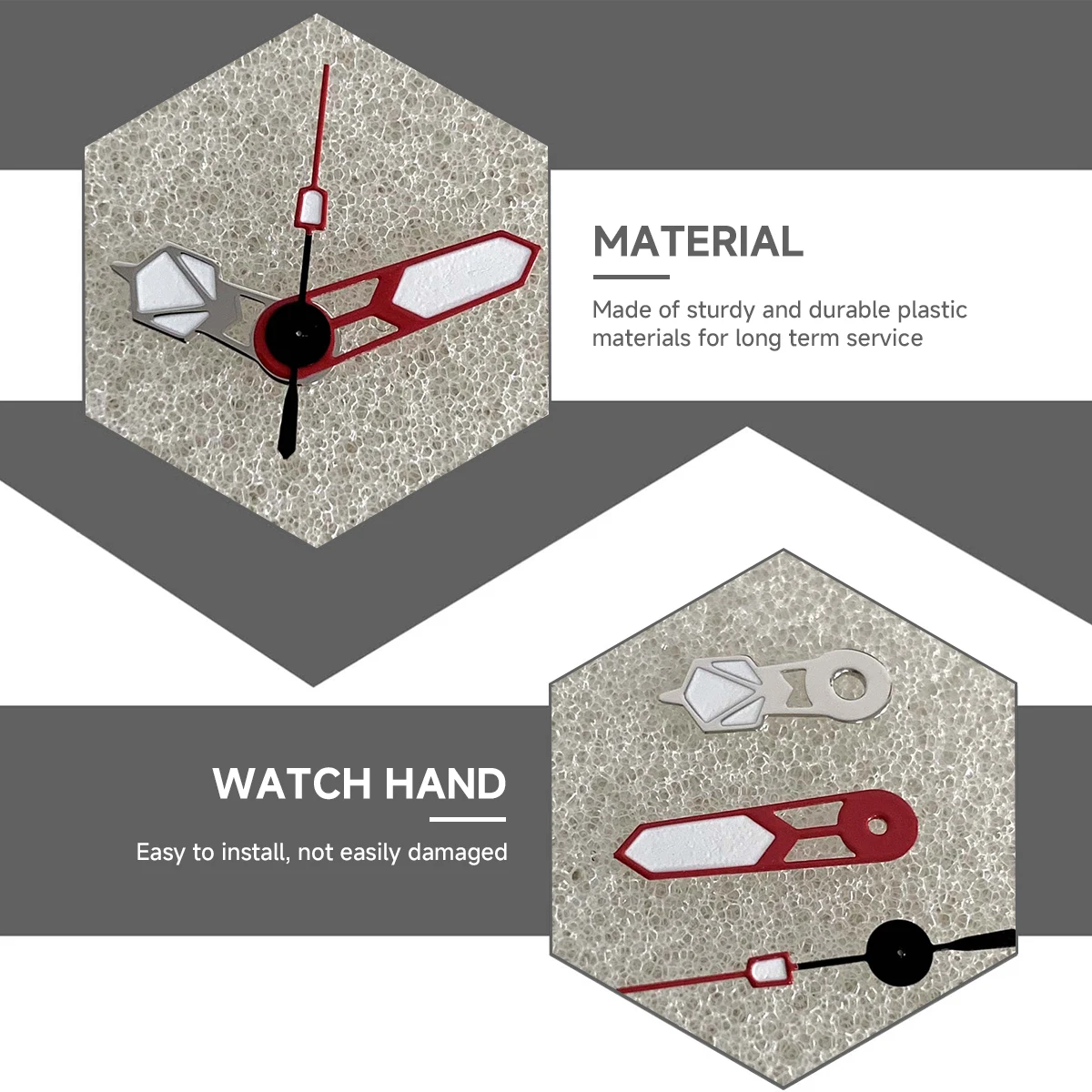 NH35 Horlogewijzers Rood Zilver Wijzers Groen Lichtgevende Naald Horloge Vervangende Onderdelen voor NH35 / NH34/ NH36/ 4R/ 7S/ NH70 Beweging