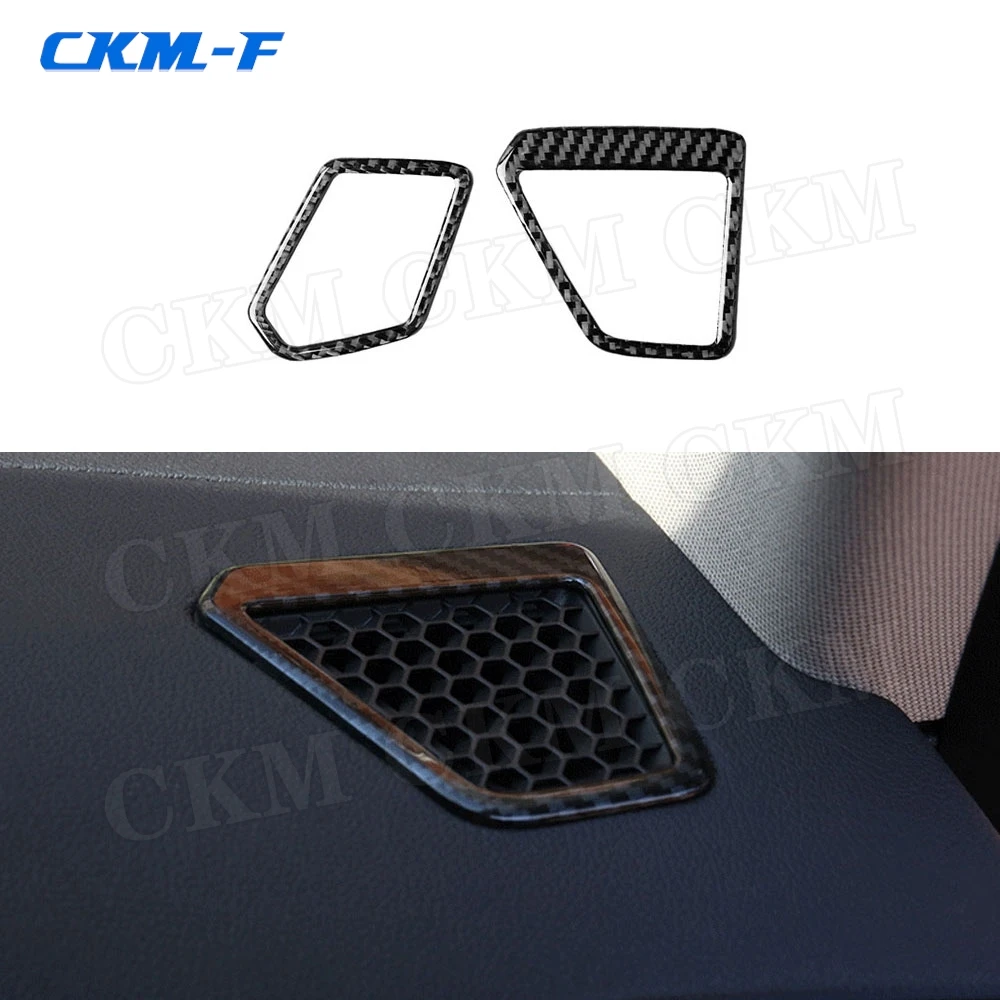 Carbon Fiber AC Outlet Trim Frame Dashboard Air Condition Vent Cover Stickers For BMW 3 Series G20 G28 2019 2020 Accessories