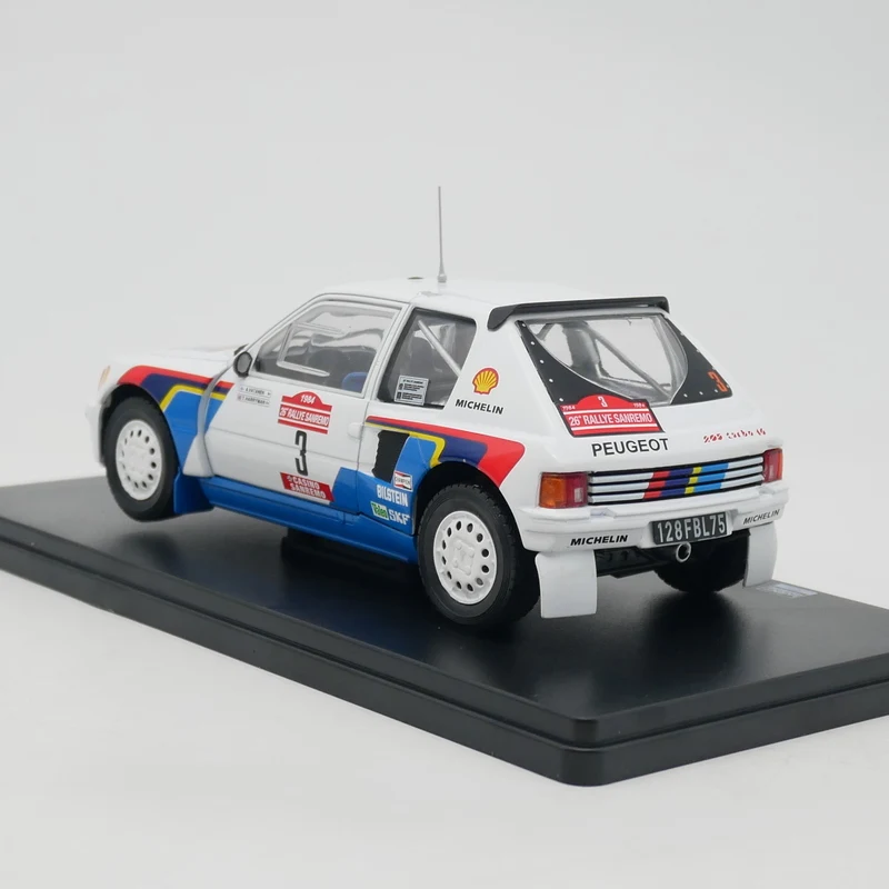 Ixo 1:24 Scale Diecast Alloy Peugeot 205 T16 WRC 1984 Racing Toys Car Model Classic Nostalgia Adult Gift Souvenir Static Display