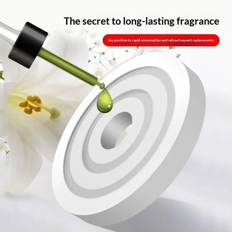 5Pcs Car Air Freshener Refill Round Car Air Vent Clip Fragrance Diffuser Replacement Pad Solid Perfume Fragrance Refill Tablets