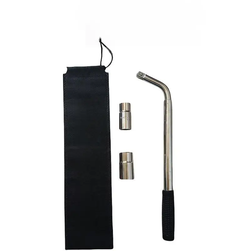1Set Telescoping Lug Wrench Spanner Lug Wheel Wrench With Sockets Wrench Car Repair Tools 17/19, 21/23mm Motorcycle Maintenance