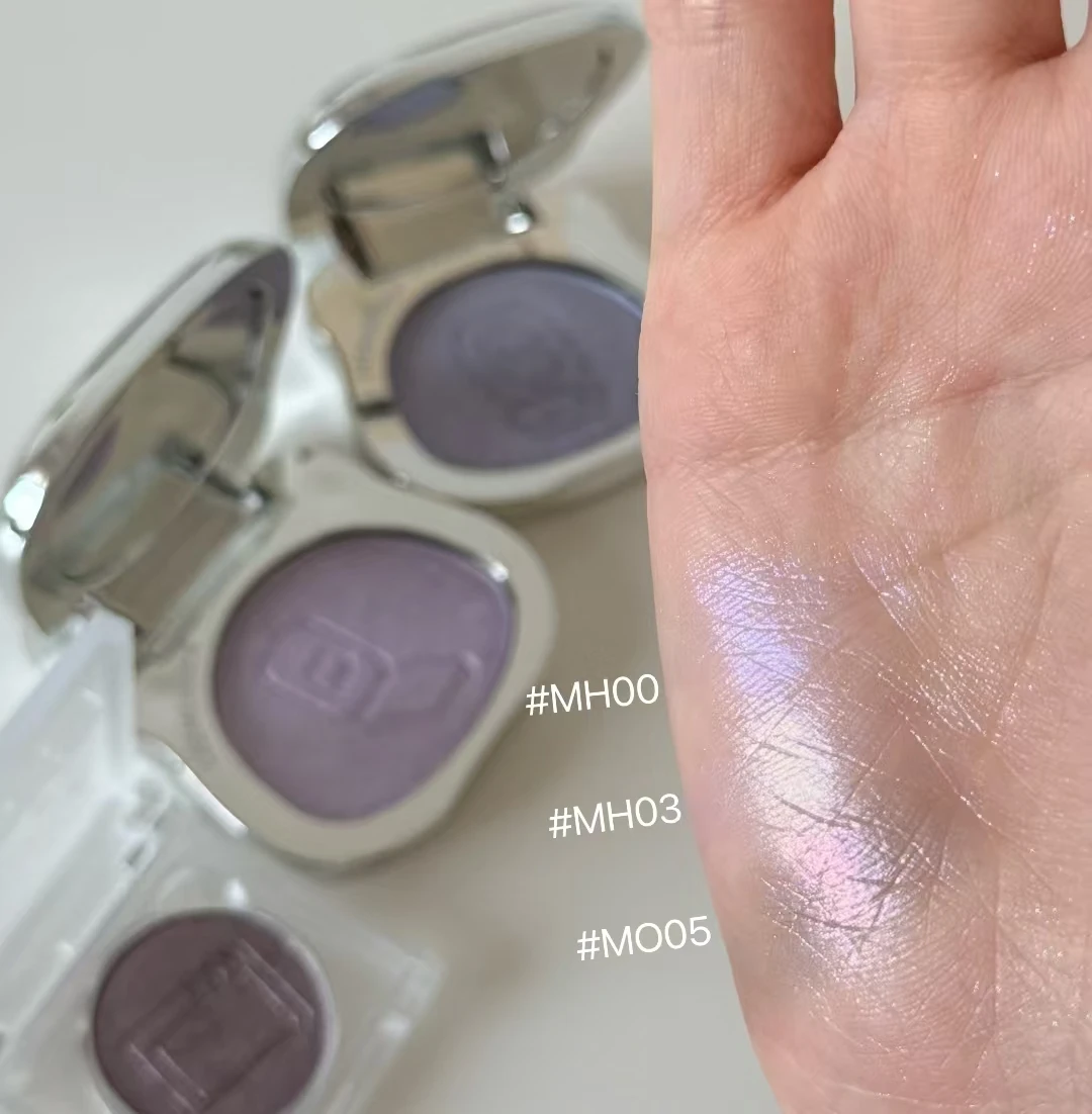 Leemember Stain Blush Baked Powder Soft Smooth Blusher Lidschatten Nude Purple Natural Color Fine Flash Face Cheek Augen-Make-up