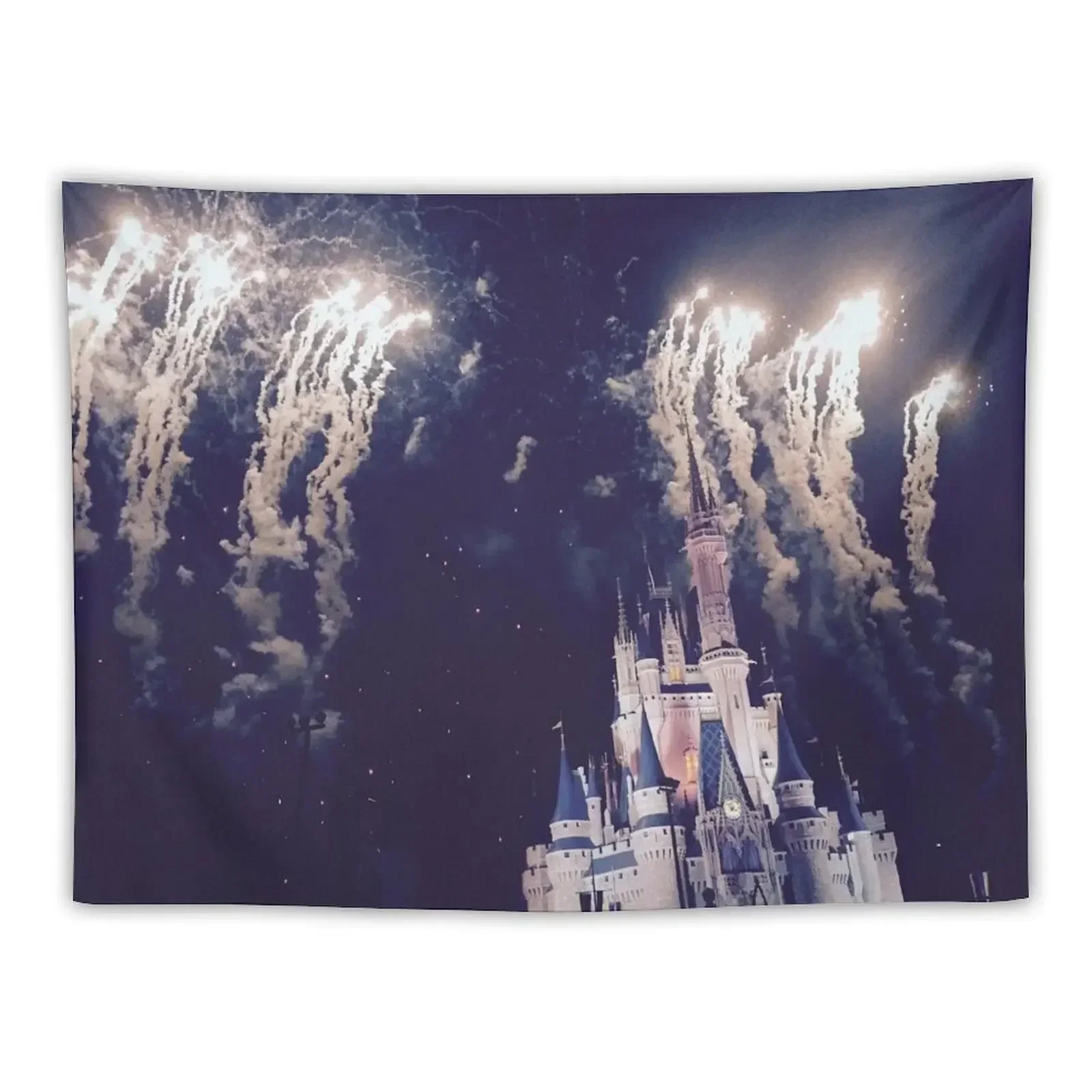 

Magic Kingdom Castle With Fireworks Tapestry Carpet On The Wall Aesthetic Room Decorations Aesthetic Room Decors Tapestry