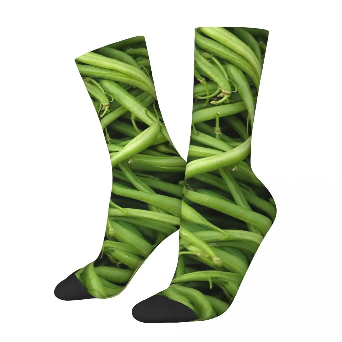 

Green Beans Socks Harajuku Sweat Absorbing Stockings All Season Long Socks Accessories for Man's Woman's Birthday Present