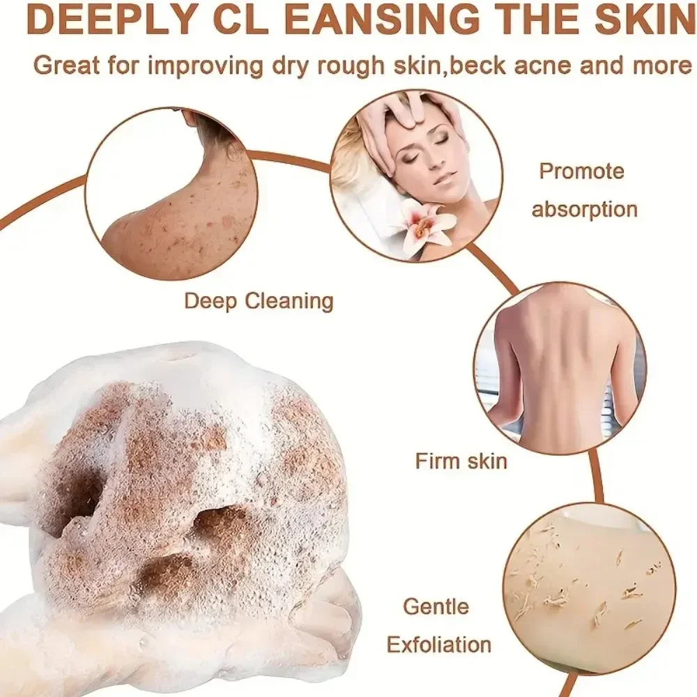 1Pcs Exfoliating Mesh African Net Bath Sponge Washcloth for Shower Skin Smoother Loofah Bast Wisp for Body Scrubber djampe