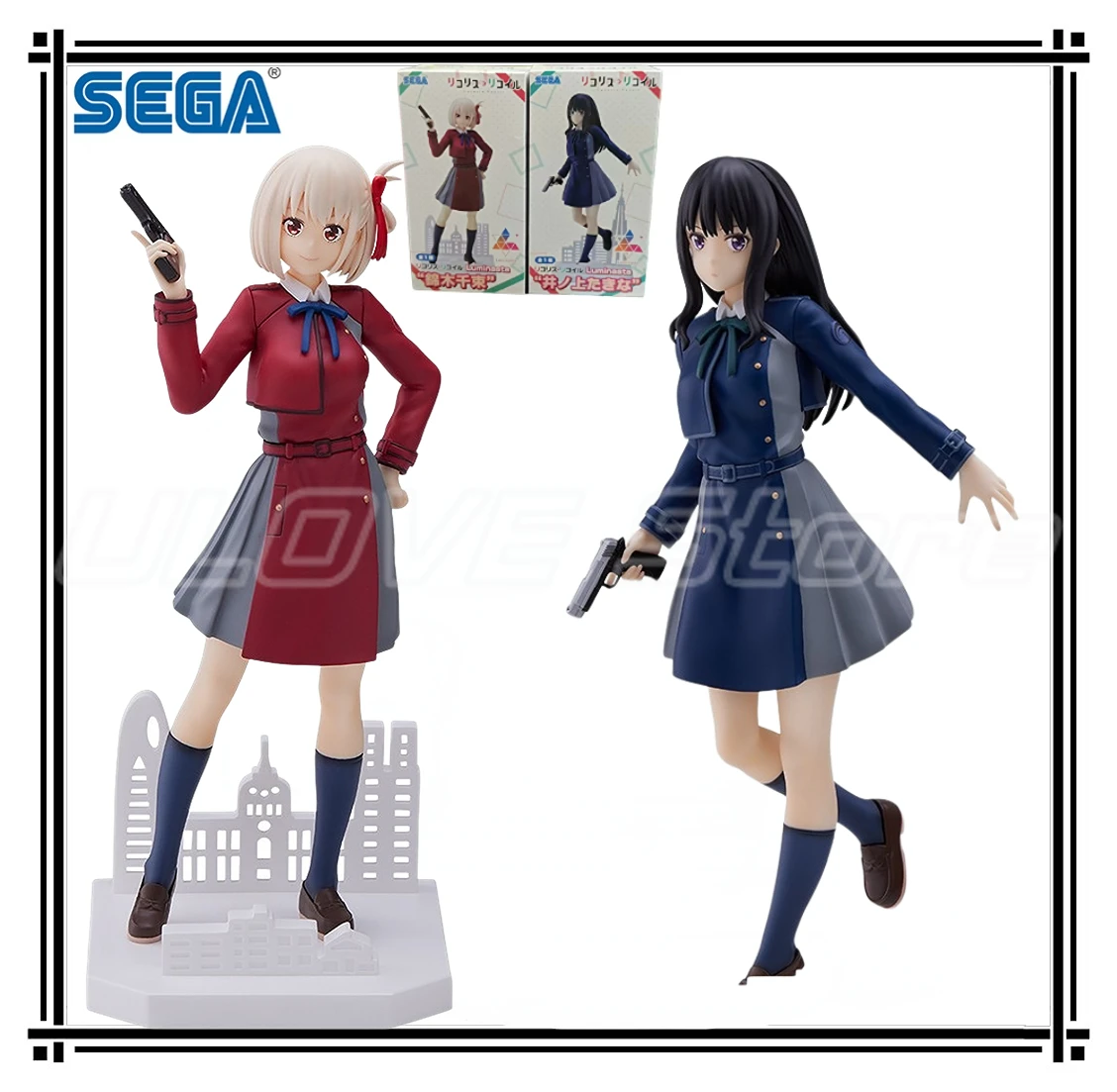 Figurines d'animation originales SEGA Luminasta Lycoris recul Nishikigi Chisato Inoue Takina, modèles cadeaux, Collection de jouets