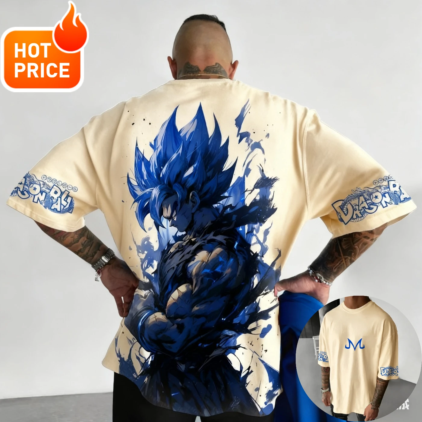 เสื้อยืดลายดราก้อนบอล 2025 ฤดูร้อน สไตล์ไซย่า ฮาราจูกุ ทรงโอเวอร์ไซส์ วินเทจ สตรีทแวร์ ผู้หญิง ผู้ชาย ใส่ได้ทุกเพศ แขนสั้น ลำลอง