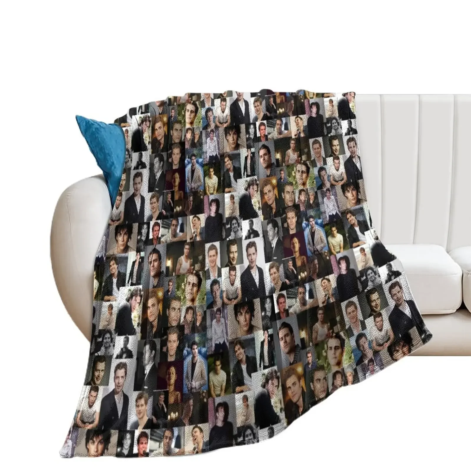 

Ian,Paul and Joseph Throw Blanket Furrys Luxury Plaid on the sofa Beautifuls Blankets