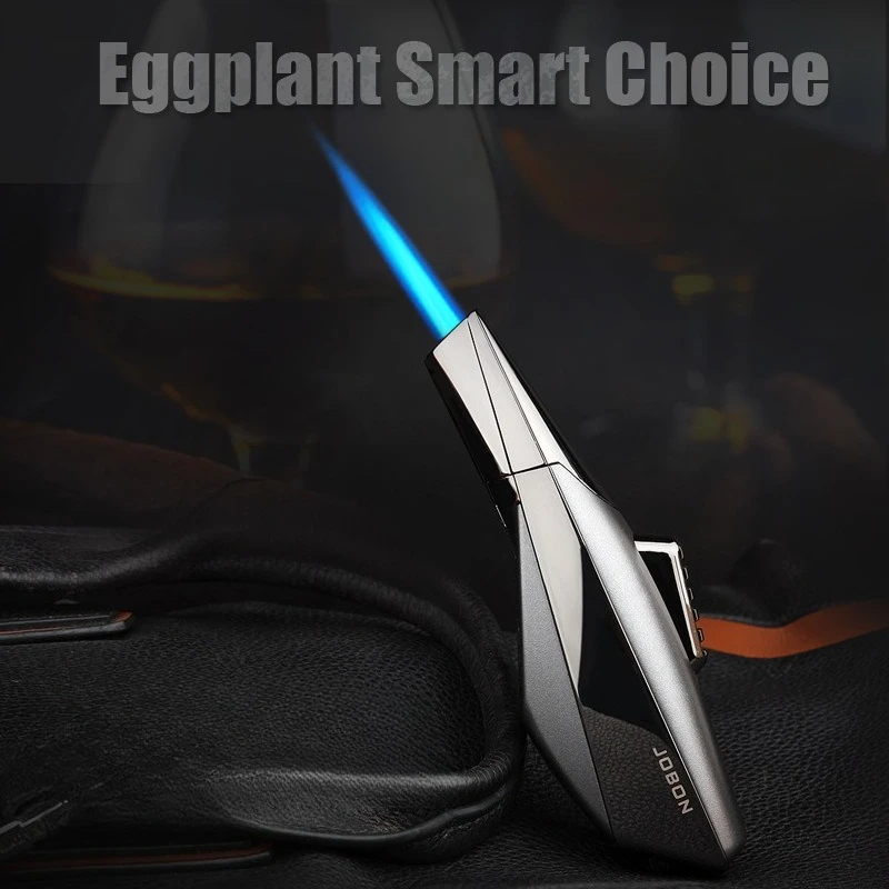 

JOBON Outdoor Butane Gas Turbo Cigar Lighter Windproof High Spray Blue Flame High Temperature BBQ Metal Welding Tool Men's Gifts