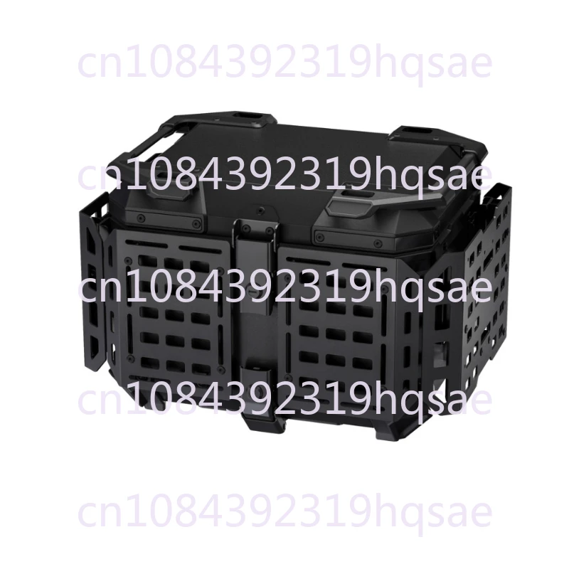 45L Multifunctional Armor Black Aluminum Alloy Tail Box Motorcycle Tail Box Scooter Niu Electric Scooter Trunk